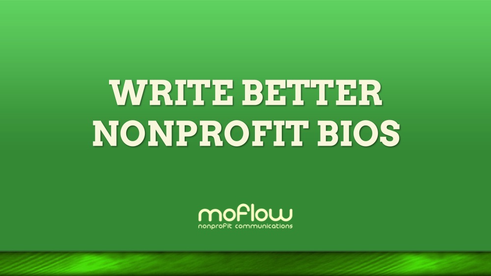 Write Better Nonprofit Bios